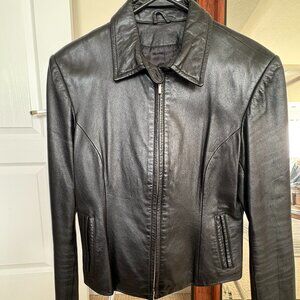 Wilsons Leather Maxima black 100% leather jacket in Sz Small